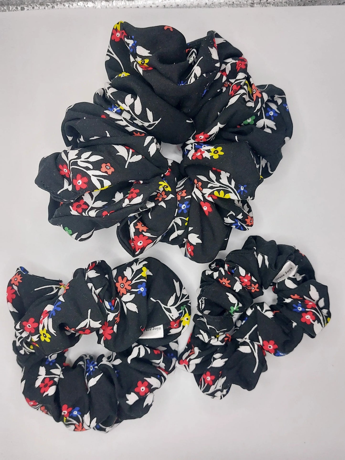 Floral Scrunchies - Grace Joyz Fashion