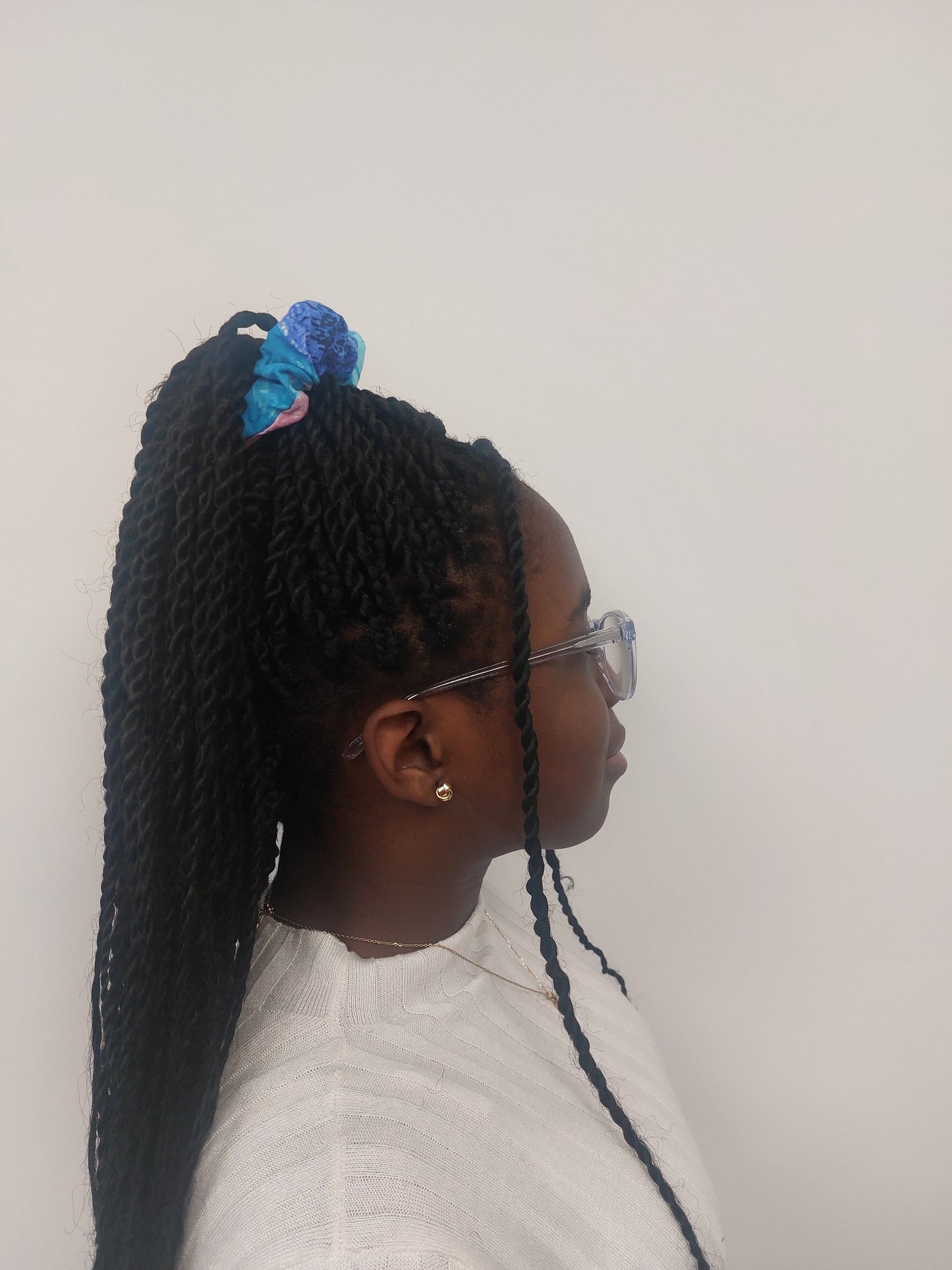 Circle pattern Scrunchie Grace Joyz Fashion