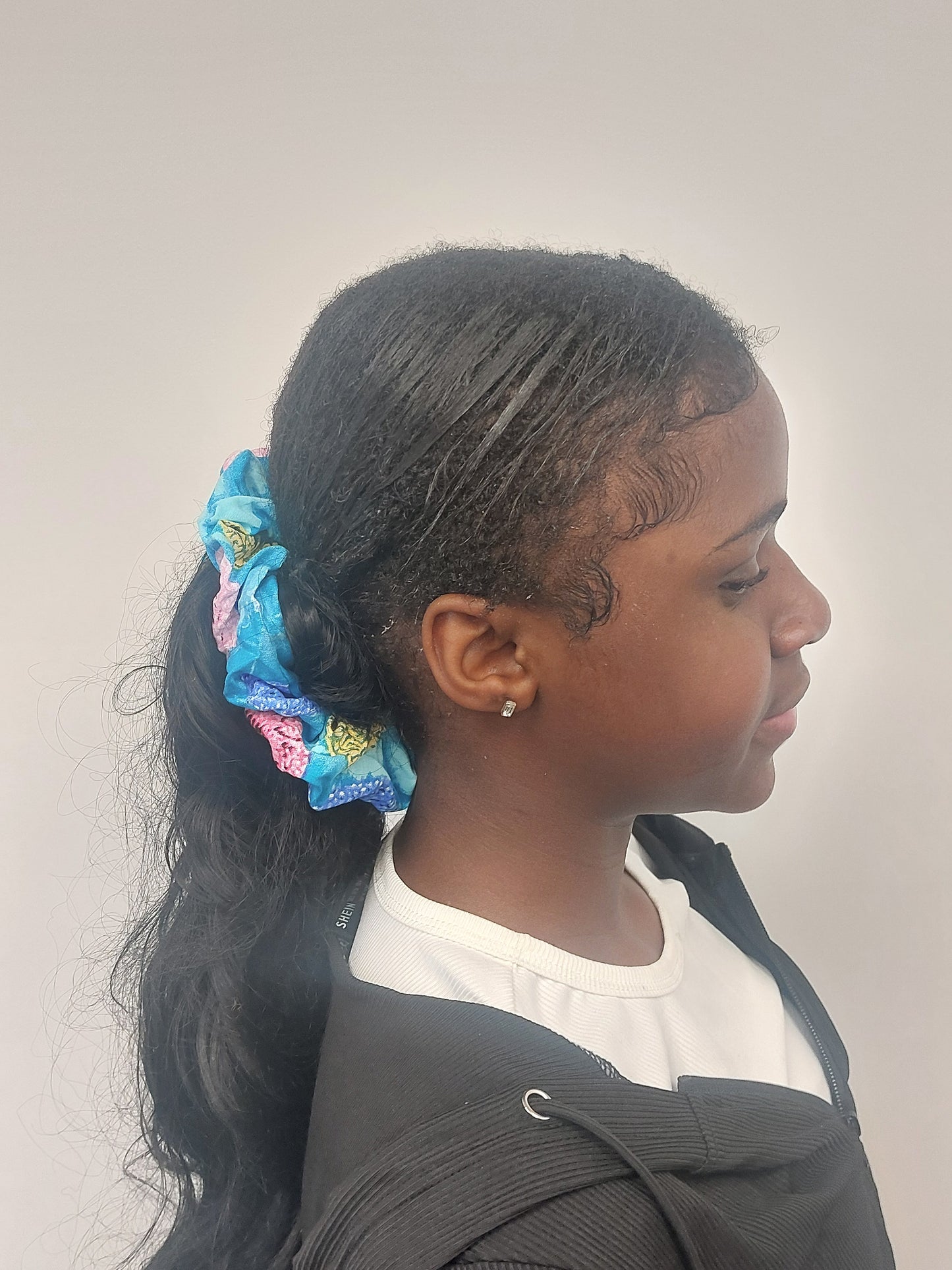 Circle pattern Scrunchie Grace Joyz Fashion