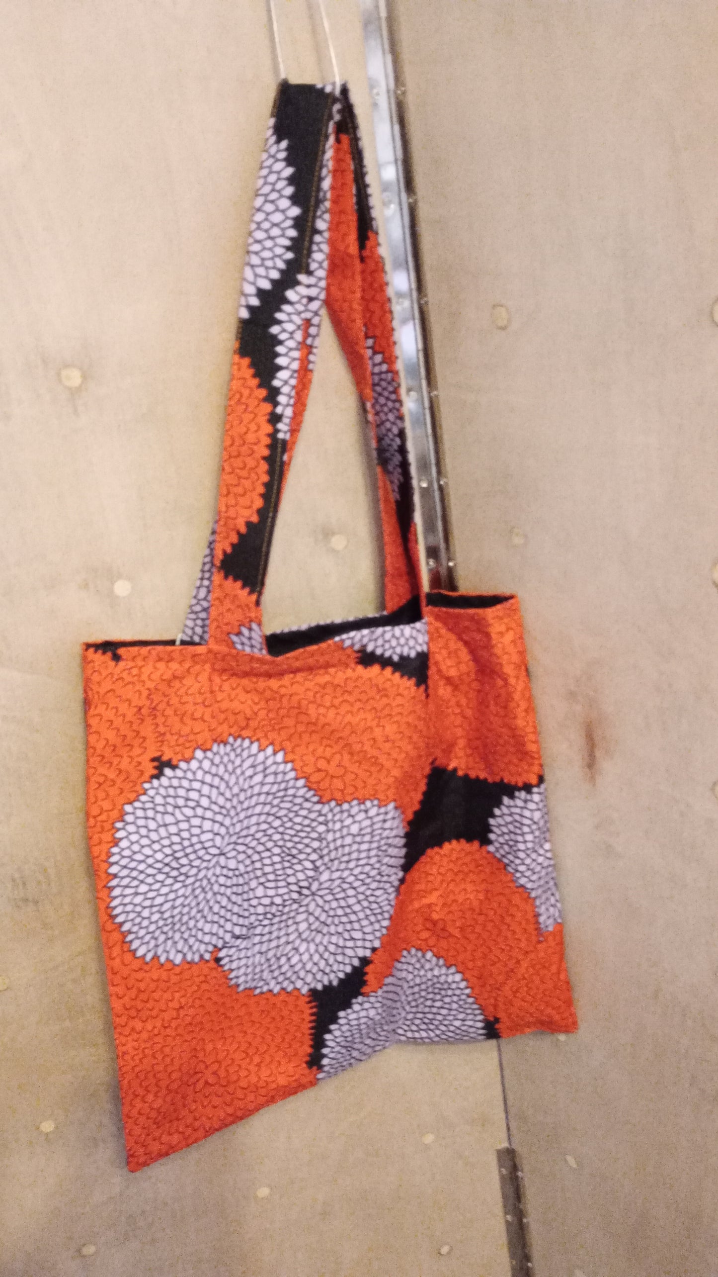 Orange Ankara Tote Bag - Grace Joyz Fashion