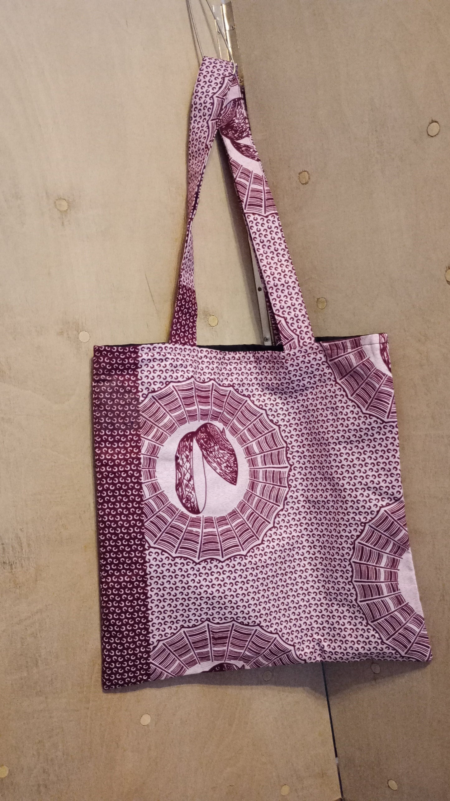 Light Brown Ankara Tote Bag Grace Joyz Fashion