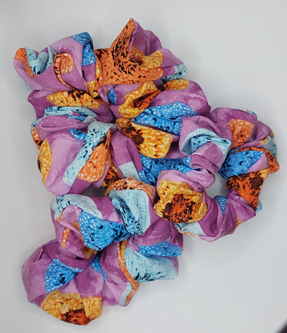 Circle pattern Scrunchie Grace Joyz Fashion