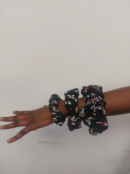Floral Scrunchies - Grace Joyz Fashion
