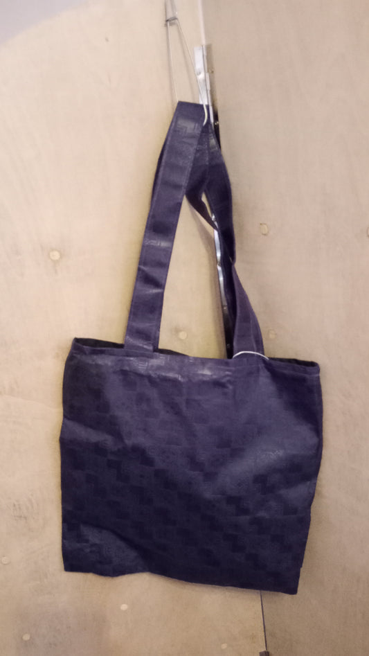 African Print Tote Bag Purple
